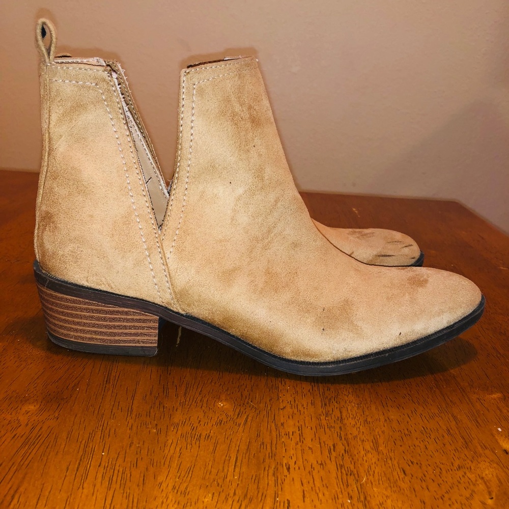Tan booties